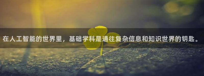 在人工智能的世界里，基础学科是通往复杂信息和知识世界的钥匙。
